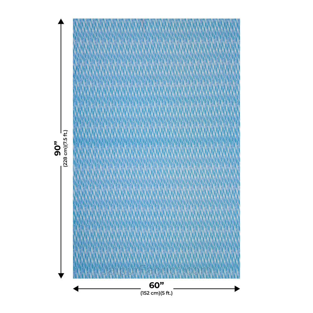 Ethnic Royal Blue Single Bed Dohar Blanket